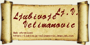 Ljubivoje Velimanović vizit kartica